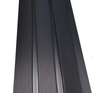 Black SlimLux40 Polymer Wall cladding 2.4m x 163mm x 10mm
