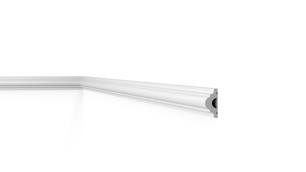 WL1 Plain Dado Rail 2.0m x 18mm x 38mm Polymer - Image 3