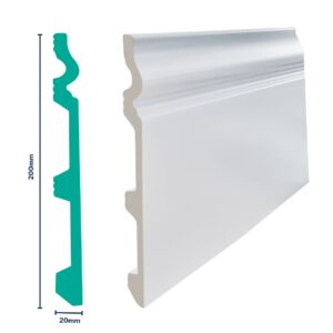 S201 Polymer Skirting – 2.7m x 200mm