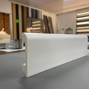 SERA Smoothline BullnosePolymer Skirting White 2.7m  (70mm,90mm)