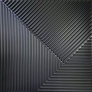 Vesper Matte Black Wall Panel 500mm x 500mm