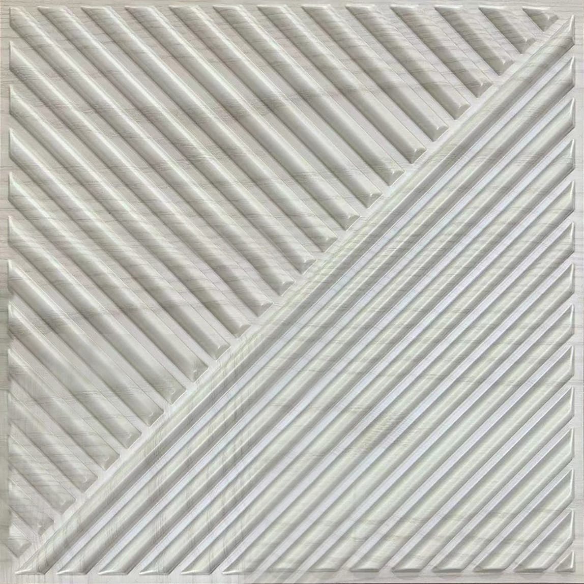 Astra White Wood Wall Panel 500mm x 500mm