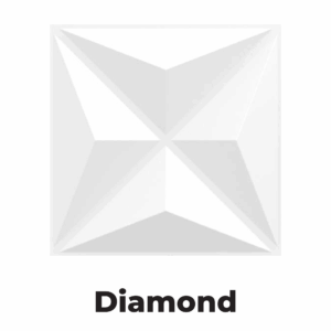 Artblockz Diamond 3D Wall Panel 500mm x 500mm