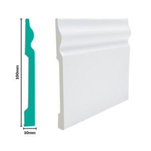 S111-3029 Xpressa HDPS Skirting 100mm x 2,7m