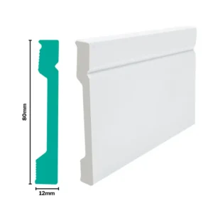 S080-3030 Shadowline HDPS Skirting 80mm x 2,7m