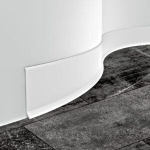 DURA-BEND Flexible PVC Skirting / Kick plate 100mm - 50m Roll White