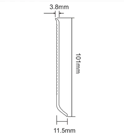 DURA-BEND Flexible PVC Skirting / Kick plate 100mm - 50m Roll White - Image 2